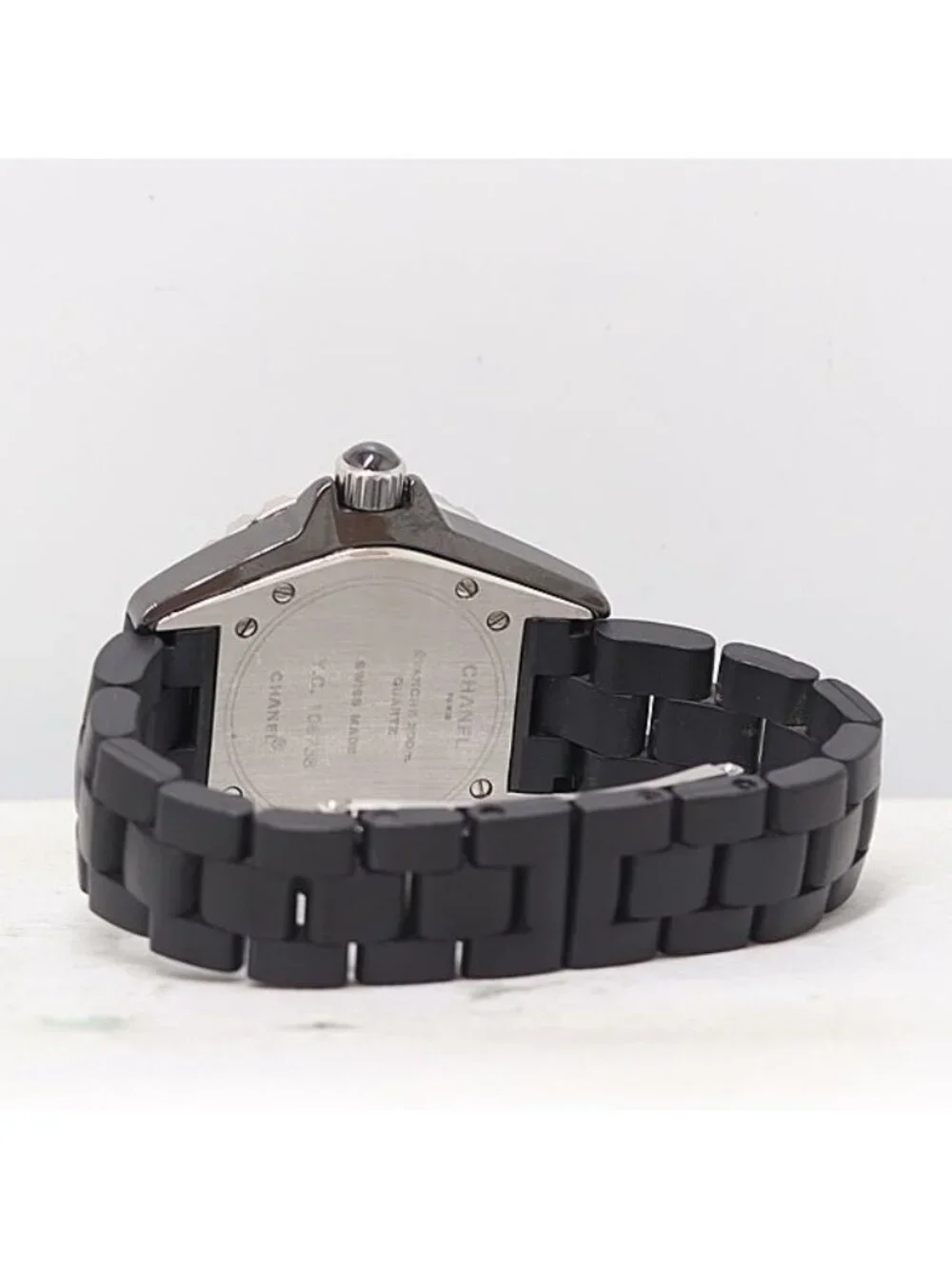 Chanel Quartz Date Black Dial Watch